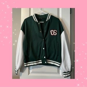 Green Sports Varsity Jacket